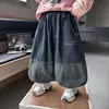 Jeans de Otoño para Niños 2026 Nuevos de Moda Geniales Estilo Coreano para Niños Pantalones Linterna Pantalones Largos con Puño para Primavera y Otoño