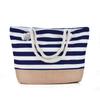 Bolso Sobaco Amazon Transfronterizo Bolso de Hombro para Mujer Bolso Casual Cruzado Bolso de Lona de Gran Capacidad Nuevo Bolso de Playa Rayado