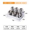 Mesa de condimentos de autoservicio, olla caliente para restaurante, material pequeño, mesa de salsa para restaurante, salsa picante para mojar, mesa de acompañamiento para barbacoa de frutas