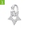 Colgante Romántico de Meteoro Ziyun Plateado Accesorios de Joyería Zircón Brillante Soñador Estrella Cobre Chapado en Platino Cuentas de Pentagrama