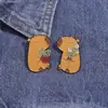 Broche Combinado Serie Capibara Transfronterizo Insignia de Conjunto Forma de Caricatura Creativa Personalidad Capibara Venta al por Mayor