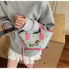 Bolso de Hombro Cruzado para Mujer 2025 Bolso Nuevo Diseño Coreano de Nicho Bolso tipo Satchel Cachorro de Dibujos Animados Bolso Cubo