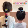 Elástico de Cabelo de Borracha Infantil, Prendedor de Cabelo para Menina, Alta Elasticidade e Durabilidade, Prendedor de Cabelo para Menina, Não Machuca o Cabelo, Acessório de Cabelo Anel de Toalha