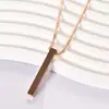 Columna de Cubo de Desejos de Aço Inoxidável Transfronteiriço Material a Laser Publicidade Presente Gravação de Presente Pingente Tridimensional Longo de Aço Titânio
