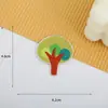 Adesivos de tecido bordados de plantas de desenhos animados infantis, emblemas de patch bordados para computador, acessórios de vestuário atacado