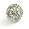 Botones de Camisa Metálicos con Forma de Flor y Diamantes Botones Pequeños de Camisa de Aleación Botones de Camisa para Ropa de Punto de Mujer Botones Pequeños de Diamante