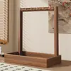Estante Soporte para Pinceles, Colgante Retro Estilo Chino de Madera Maciza para Colgar Pinceles, Soporte para Pinceles de Caligrafía, Reposapinceles, Estante de Almacenamiento y Exhibición