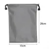 Bolsa de Almacenamiento de Tela Impermeable para Gafas, Gafas de Sol, Auriculares, Cables de Datos, Pendientes, Collares, Pinzas para el Cabello, Bolsa con Cordón