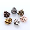 Pulsera creativa de aleación retro con cabeza de payaso y cuentas de doble agujero, hecha a mano, accesorios de joyería DIY, venta directa de fábrica