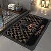 Alfombra de baño absorbente de barro de diatomeas de oso violento, de secado rápido, para piso de baño, hogar, puerta de inodoro, alfombra antideslizante para pies, tapete de puerta, inodoro