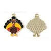 Accesorios de Joyería para Acción de Gracias DIY Pavo Erizo Búho Colgante de Aceite Goteando Aleación Cadena de Teléfono Móvil Colgante de Llavero
