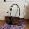 2026 nueva moda transfronteriza para mujer, bolso simple para axila, coreano casual para ir al trabajo, retro, estampado de leopardo, bolso de hombro