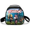 Bolsa de Almuerzo para Estudiantes de Primaria, Bolsa de Picnic, Bolsa de Hielo Redonda, Bolsa Térmica con Estampado Divertido, Bolsa de Hombro Única, Bolsa de Almuerzo de Dibujos Animados