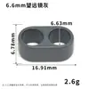 Hebilla ajustable de doble agujero de 5-10 mm, herraje para cordón de teléfono de aleación de zinc, tope de cordón, telescopio metálico de dos vías
