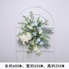 Serie Mori hilera de flores de suelo camino de flores simulación camino de flores plomo flor falsa flor flor arte escena diseño ceremonia de boda paisaje decoración blanca verde