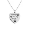 Collar Clásico de Acero Inoxidable con Forma de Corazón Se Puede Abrir Colgante de Amor Botella de Perfume Collar Conmemorativo para Mascotas Joyería Romántica