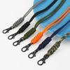 Cuerda de Paraguas Portátil para Exteriores Cadena de Llaves Colgante de Orquestación Pulsera Llavero de Acero Inoxidable Juego de Tarjetas Cuerda para Colgar Tarjeta de Trabajo en el Cuello