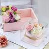 Caja de regalo de mano estilo ins fresco caja de regalo de mano transparente bolsa de regalo de mano para pastel de flores