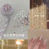Lentejuelas Iridescentes Japonesas y Coreanas Ópalo Aurora Polvo de Diamante Triturado Mezcla Irregular de Escamas Finas de Purpurina Accesorios para Uñas al por Mayor