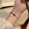 Eloch Plata Esterlina S925 Cinnamita Plata Rota Moneda de Cobre Pulsera Nuevo Estilo Chino Estilo Nacional Sentido del Diseño Joyería de Mano S6806