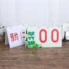 Marcador juego de baloncesto placa de matrícula placa de matrícula personalizada fabricante venta directa billar plástico ecológico PVC