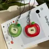Colgante Grande de Manzana de Gelatina Celebridad de Internet Personalidad Pequeño Artículo Divertido Puesto Colgante Adorno Colgante de Bolsa Regalo para Mejor Amigo