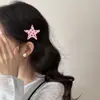 Nuevo Pinza para el Cabello de Moda de Estrellas y Lunares para Mujer, Pinza Personalizada Moderna y Divertida para Flequillo, Accesorios Simples para el Cabello de Lado, Pinzas Dulces