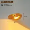 Araña de bambú estilo japonés única creativa forma especial de sombrero de paja araña para casa de té interior hotel restaurante sala de estar vestíbulo lámparas