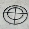 Adereços de Casamento Arte em Ferro Anel Redondo Preto Suporte de Teto Contas de Posicionamento Suporte de Cristal com Furos Decoração de Salão de Casamento de Hotel