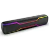  Barra de Sonido de Escritorio Larga Inalámbrica Efecto de Luz RGB Altavoz Pequeño Barra de Sonido Bluetooth Portátil Sistema de Audio para el Hogar