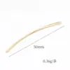 Pendientes Colgantes con Borla de Tira Fina de Cobre Fundido 14K, Pendientes de Gama Alta y Elegantes, Clips para Orejas, Colgantes para Orejas, Accesorios para Joyería DIY