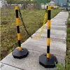 Postes de Advertencia de Plástico Rellenables con Agua Móviles, Barreras de Aislamiento Anticolisión, Columnas Elásticas de PE, Postes de Advertencia de Aislamiento, Desmontables