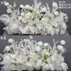 Novo estilo casamento estilo grande arranjo de chão flor flor de seda produto acabado decoração arranjo de flores de eucalipto guia de estrada do palco arte floral de casamento