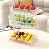 Prato de Frutas Multicamadas Sala de Estar Mesa de Centro Cesta de Frutas Doméstica Bandeja de Exibição de Doces e Salgadinhos Suporte de Armazenamento de Mesa Bandeja de Frutas