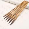 Lanting Xiangfei traje de pincel de escritura de barba de ratón de bambú 6 piezas pelo mixto pelo de comadreja caligrafía oukai escritura regular juego de pintura china pluma venta al por mayor