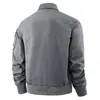 Nueva chaqueta de vuelo de primavera y otoño con cuello desmontable, chaqueta de moda para hombres de mediana edad, chaqueta de uniforme de béisbol americano, chaqueta para hombre