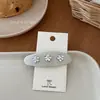 Nuevo Pasador de Pelo Azul Perla con Lazo Estilo Coreano, Pinza para Flequillo, Pasador Lateral Dulce Estilo Bosque