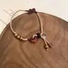 Pulsera al por mayor Ámbar chino nuevo Hebilla de seguridad Pulsera con paisaje Estilo retro para mujer Pulsera combinable Estilo étnico Cuentas