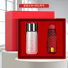 Regalos para Reuniones Anuales, Regalos Prácticos para Clientes, Sets de Regalo Empresariales de Alta Gama, Tazas de Té Recubiertas de Titanio, Souvenirs con Logos Personalizados