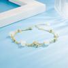 Pulseira de Duas Camadas com Contas de Areia e Jade Hetian Pulseira de Luxo Leve Nicho Exquisita Versátil Ajustável para Mulheres 2022
