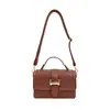 Bolso Cuadrado Pequeño Nuevo Retro Transfronterizo con Tapa abatible para Mujer, Bolso de Mano Tejido de Moda y Elegante, Versátil para Hombro o Cruzado