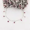 Estilo metal hierro recubierto de cobre procesamiento de cadena borla circonita rhinestone montaje cruz accesorios cadena collar materiales de joyería