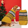Suéter para animais de estimação outono e inverno de malha duplo veado xadrez clássico padrão de grade à prova de frio Schnauzer Chihuahua roupas