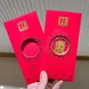 Nuevos Sobres Rojos para el Año Nuevo Chino del Caballo, Pegatinas para Teléfono con Oro Puro 999, Hazte Rico al Instante, Obtén Dinero al Instante, Regalo para la Reunión Anual de la Empresa