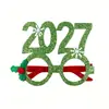 Gafas Navideñas de Venta Caliente Transfronterizas Dibujos Animados Decoraciones Navideñas 3D Monturas de Gafas para Adultos y Niños Disfraces Festivos