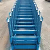 Base de suporte em forma de H para transportador de correia de mineração com pés de apoio ajustáveis, suporte em forma de H de chapa de aço laminada a quente