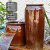 Filtro Paisajismo Juego Completo de Adornos Cerámicos para Estanques de Peces Maceta de Cerámica Tanque de Peces Antiguo Agua Circulante Piscicultura Agua Corriente Cascada