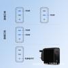 Carregador multiprotocolo padrão de nitreto de gálio PD40W PD20W + PD20W PPS de porta dupla independente carregamento rápido inteligente