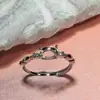Anel S925 Prata Esterlina Completa 4x6/5x7mm Base Vazia DIY Strass com Fundo Pontiagudo Estilo ins para Usar em Camadas Douyin Espiga de Trigo Estrela