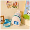 Bolsa Pequena Infantil Nova 2024 Cor Sólida Tecido de Nylon Bolsa de Ombro Bolsa de Peito Bolsa de Presente para Jardim de Infância Logo Imprimível